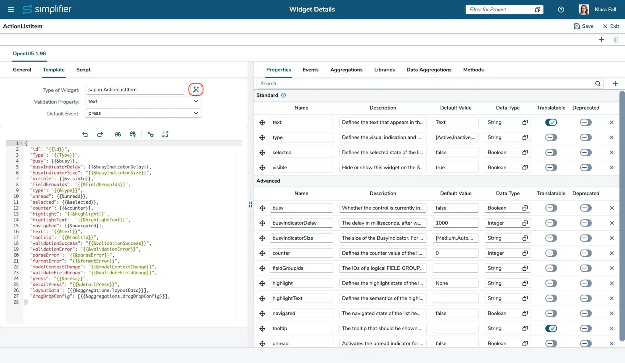 Widget Template Widget Template