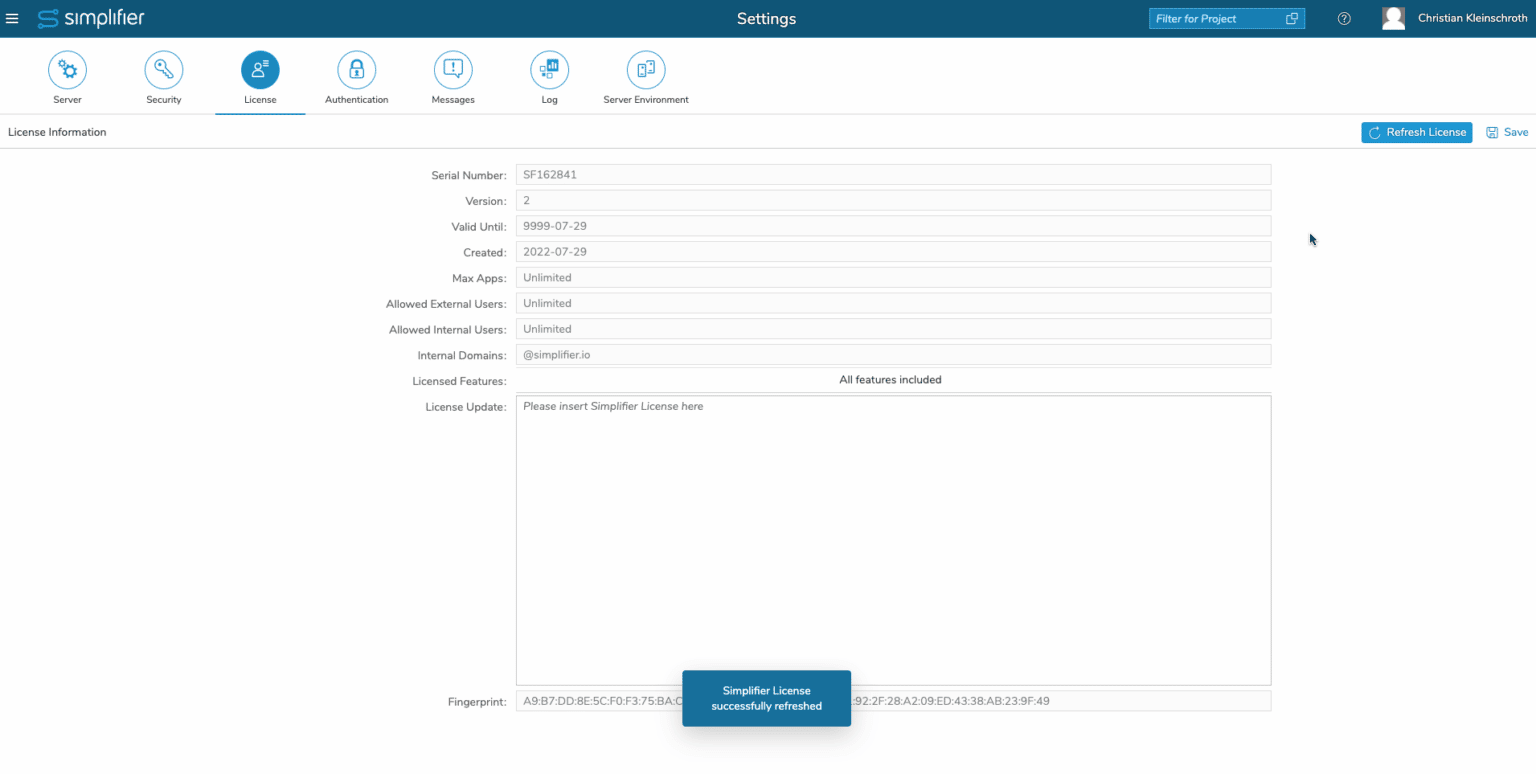 License - Simplifier Makers Club Community