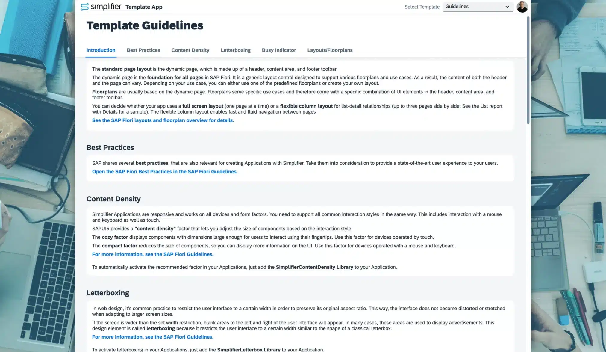 Simplifier Template App Simplifier Template App