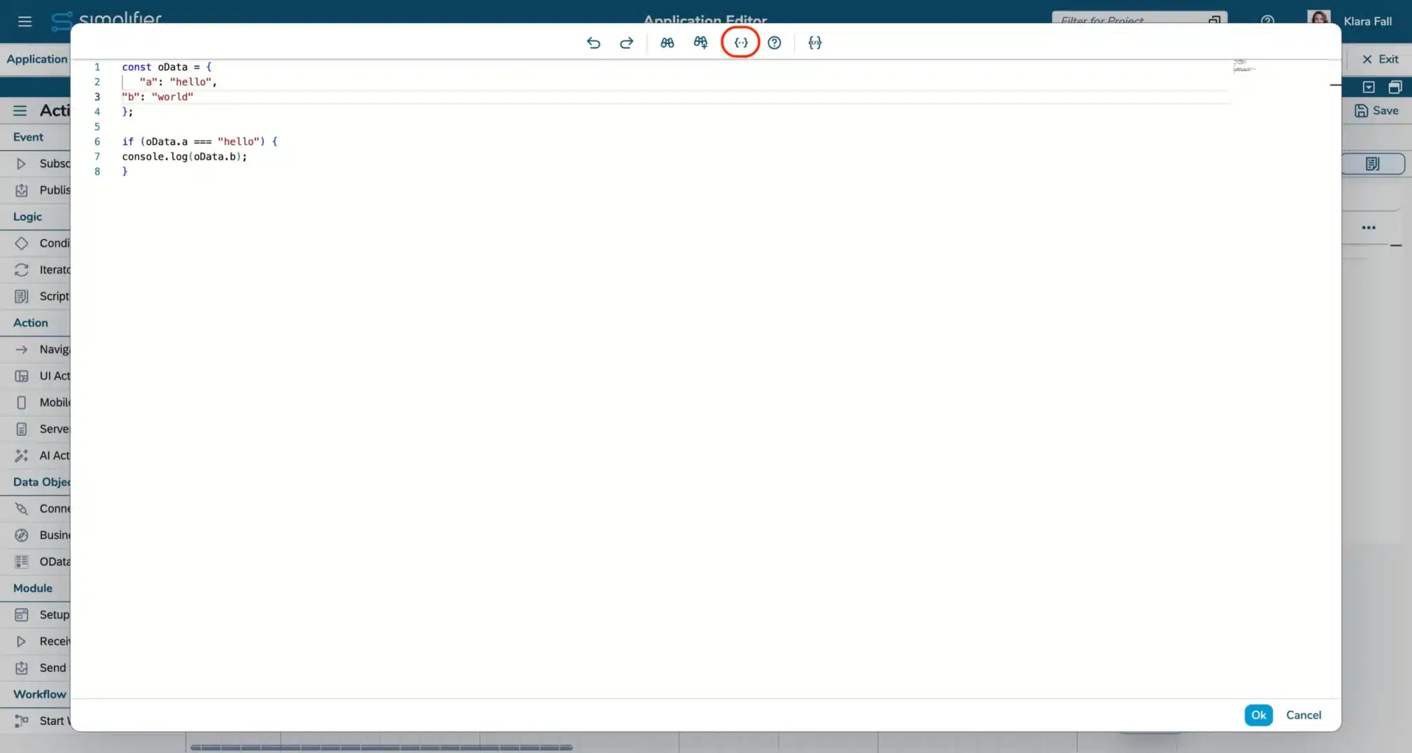 Code pretty print button Code pretty print button